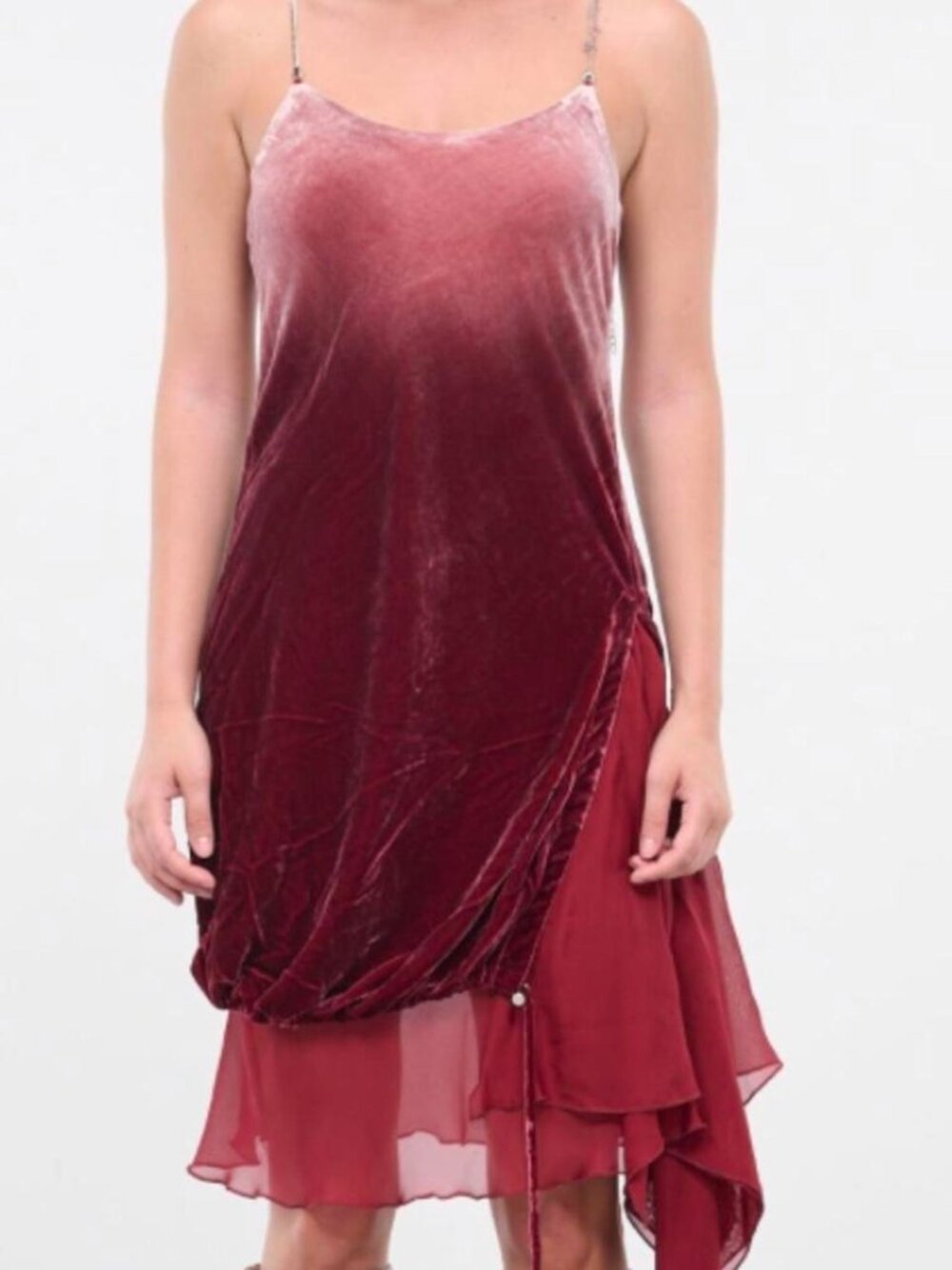 Diesel Women's Red and Burgundy Dress